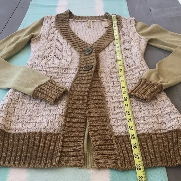 BKE Cable Knit Button Front Cardigan Sweater - Picture 9 of 9